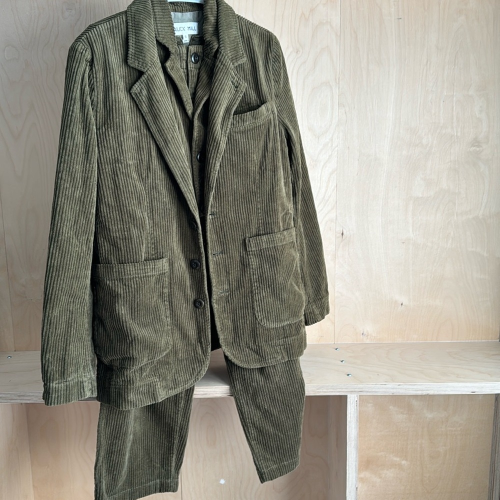 Alex Mill Women’s Green Boyish Suit - Complete Set - Size Small / 4